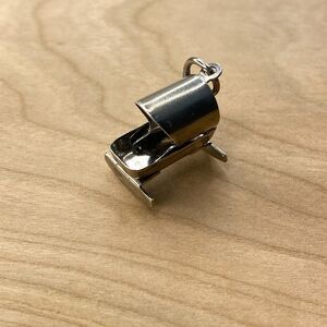 Vintage 925 Sterling Silver Articulated Baby Bassinet Pendant Bracelet Charm